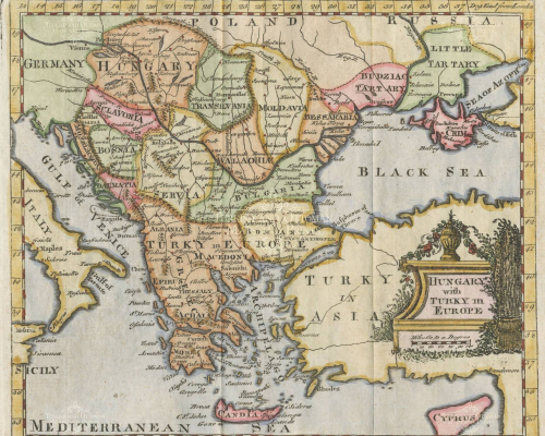 1778 Kitchin - Hungary with Turky in Europe